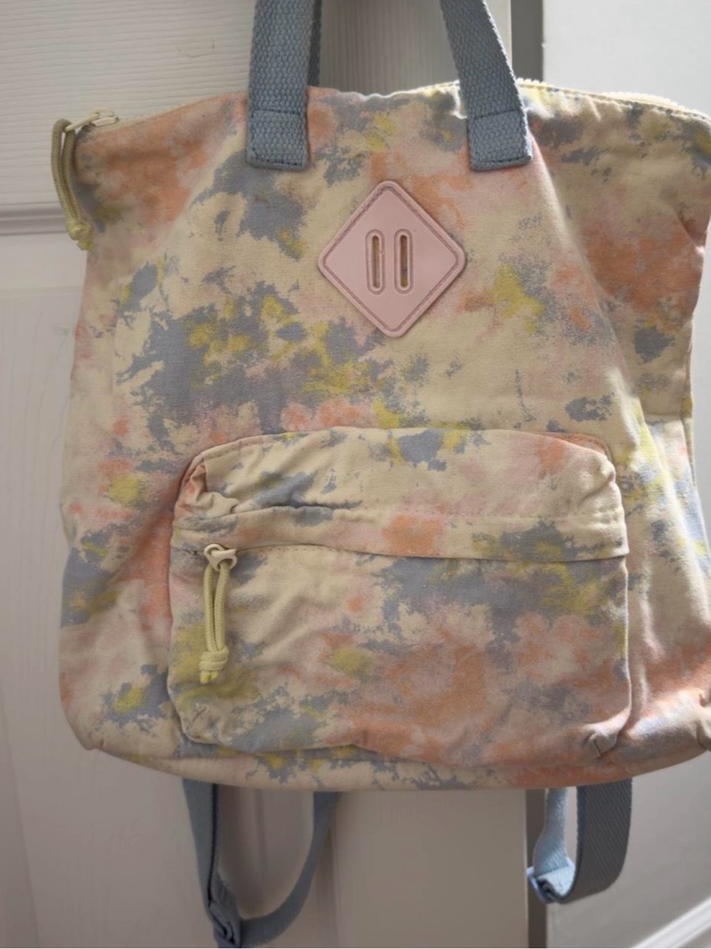backpack with water color style